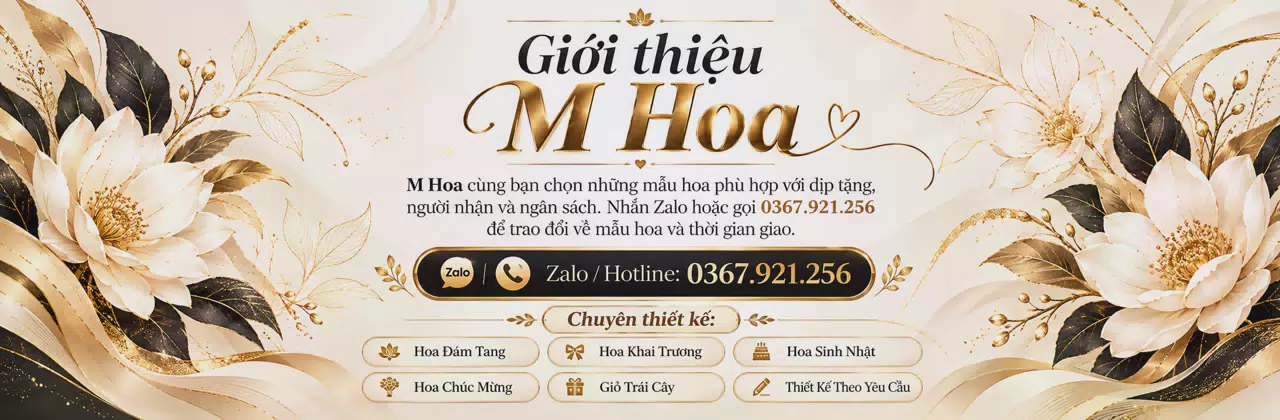 Ảnh bìa Shop hoa tươi Xã Văn Miếu Phú Thọ - Chăm chút món quà từ sắc hoa